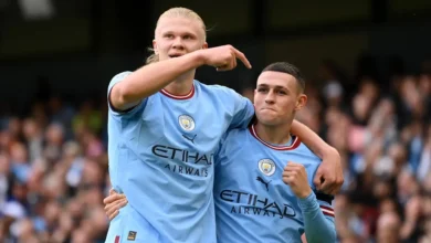 مباراة مانشستر سيتي وبرايتون في الدوري الانجليزي