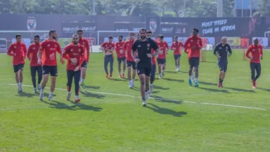 الاهلي ينهي استعداداته لمواجهة الاتحاد السكندري