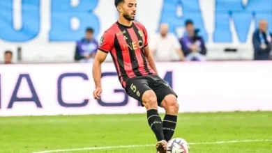 مباراة نيس وليون محمد عبد المنعم اساسيا