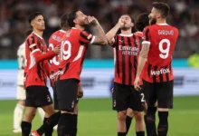 مباراة ميلان وجنوى في الدوري الإيطالي