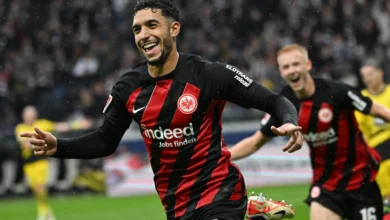مباراة فرانكفورت وهايدنهايم بمشاركة عمر مرموش أساسياً في الدوري الألماني 6 مباراة فرانكفروت وهايدنهايم