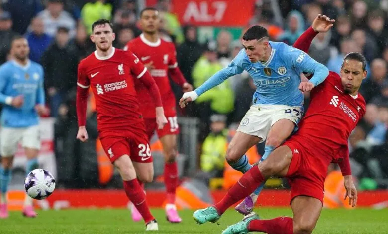 مباراة ليفربول ومانشستر سيتي في الدوري الإنجليزي 1 مباراة ليفربول ومانشستر سيتي في الدوري الانجليزي