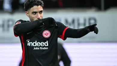 مباراة فرانكفورت ضد لايبزيج في الدوري الألماني 2024 2 فرانكفورت